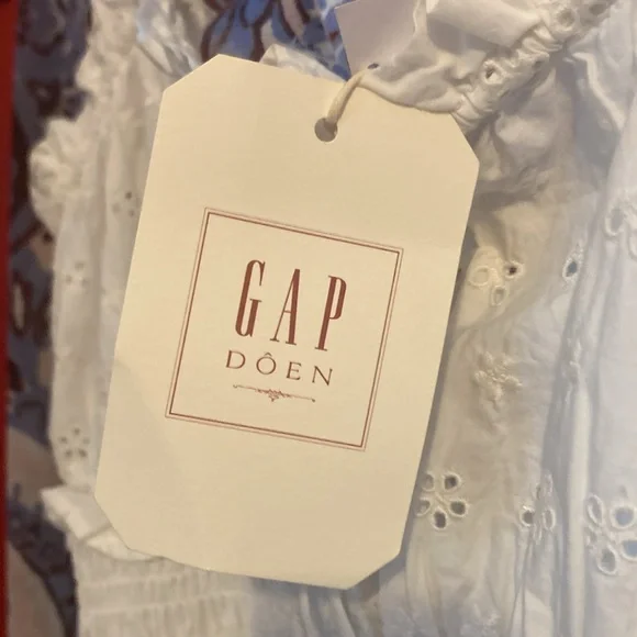 NWT Gap x Doen eyelet smocked embroidered midi maxi dress - Picture 6 of 13